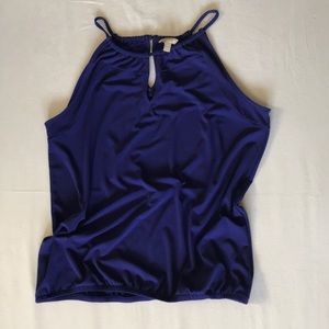 High neck ruched top